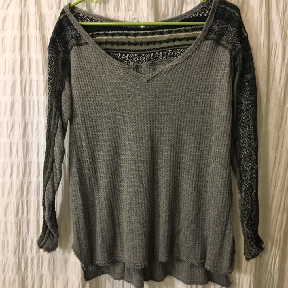 Grey Free People sweater